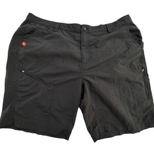 The American Outdoorsman Cargo Shorts Men's XXL Black Hiking Utility